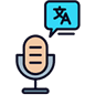 Multilingual + Voice icon
